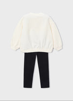 Mayoral Girl’s Bow Sweater and Leggings Set 4720