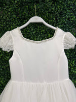 Teter Warm Satin Tiered Gown With Pearl Back Back SK20
