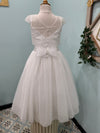 Michelina Bimbi Bolero Communion Dress with Shimmer Detail J4201