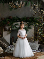 Teter Warm Elbow Sleeve Lace Gown SK25