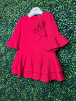 Bimbalo' Made In Italy Girls’ Ruffle Rosette Dress