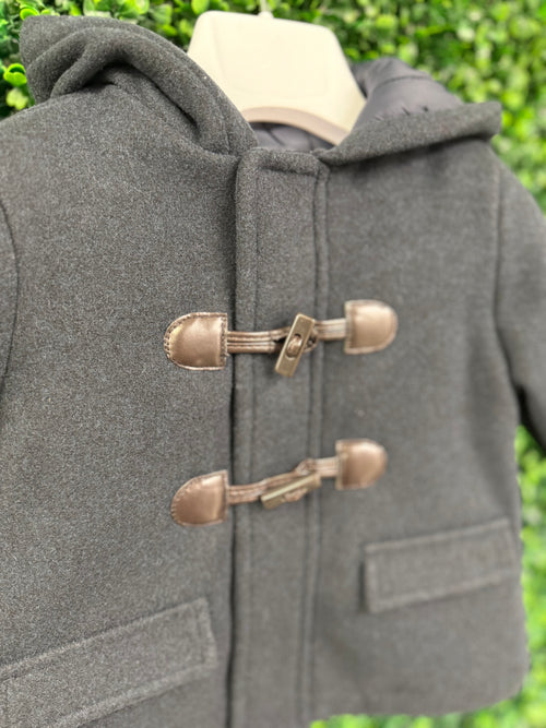 Mayoral Boys’ Navy Peacoat with Brown Toggle Button 2425