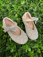 Doe A Dear Girl's Pearl and Rhinestone Shoes