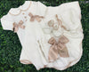 Dolce Goccia Baby Girls’ 4 Piece Taupe & White Layette Set