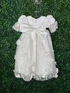 Macis Design Contrast Flower Christening Gown & Accessories CH258