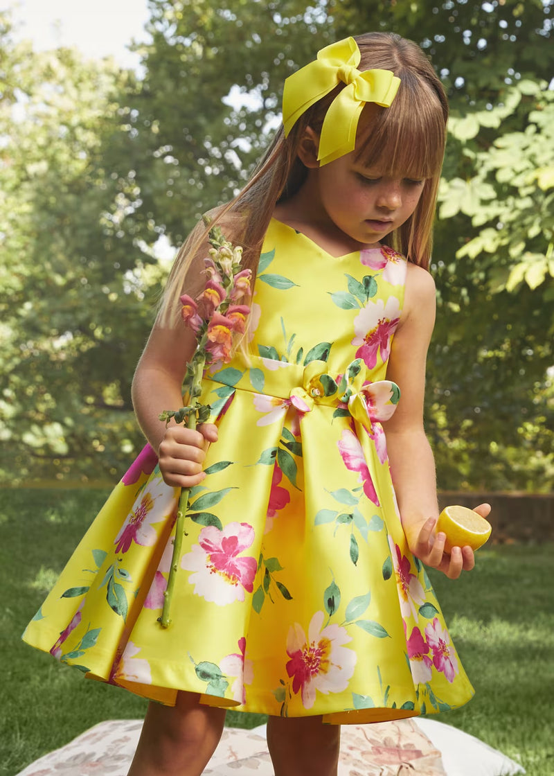 Abel & Lula Girls' Floral Mikado Print Dress 5057 – Sara's Children's Boutique Abel & Lula Girls' Floral Mikado Print Dress 5057 – Sara's Children's Boutique