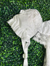 Macis Design Contrast Flower Christening Gown & Accessories CH258