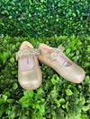 Nina Girls’ Glitter Texture Mary Jane with Flower Velcro Strap