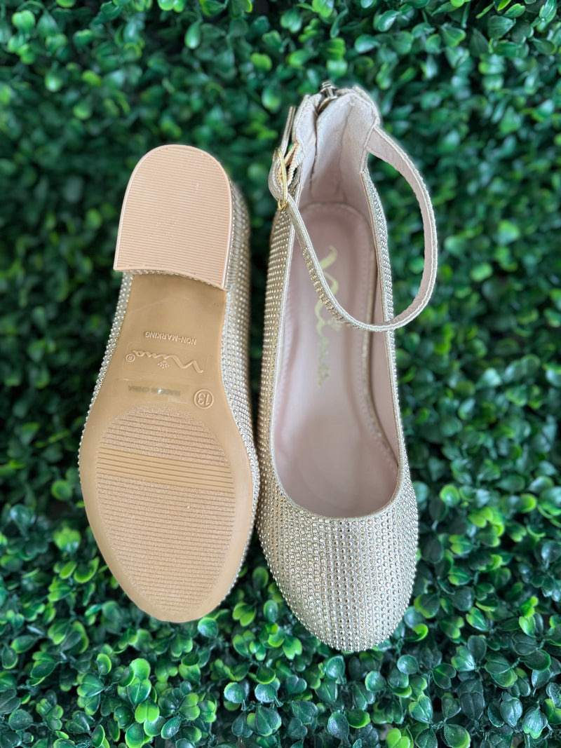nina gold dress shoes Womens Taisha Gold Sling Back Mid-Heel Dress Shoes
