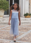 Abel & Lula Girl Set Of Pleated Tulle Pants And Top 5274