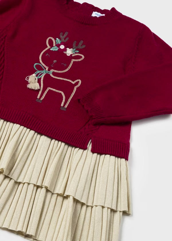 mayoral holiday dress Mayoral Girls 5 Dress Red Holiday Christmas Boutique