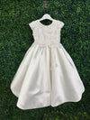 Princess Daliana Girls’ Mikado and Pearl Tea Length Gown - Z25001