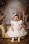 Piccolo Bacio Girls’ Daniela Short Christening Gown