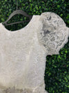 Nan & Jan Lace Cap Sleeve Communion Long Gown - Kelly