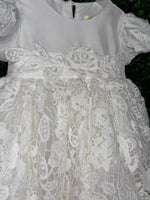 Macis Design Girls’ Crochet Lace Christening Gown