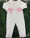 Dolce Goccia Girls’ Pink Knit Cotton 4 pc Set