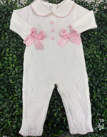 Dolce Goccia Girls’ Pink Knit Cotton 4 pc Set