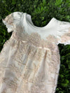 Bebe Gabrielle Girls’ Lace Changing Romper 3863-2