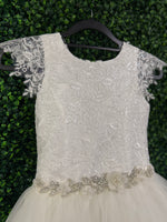 Nan & Jan Tiered Lace Long Communion Gown - Nola