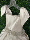 Piccolo Bacio Couture Ivory Satin and Lace Gown Elise