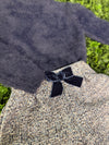 Mayoral Girls’ Fuzzy Knit Navy Sweater and Tweed Bow Shorts Set 4307