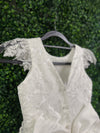 Nan & Jan Lace Communion Dress with beaded Flower - Eloise