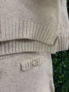 Abel & Lula Girls’ Glitter Mock Neck Two Piece Sweater Set 5543