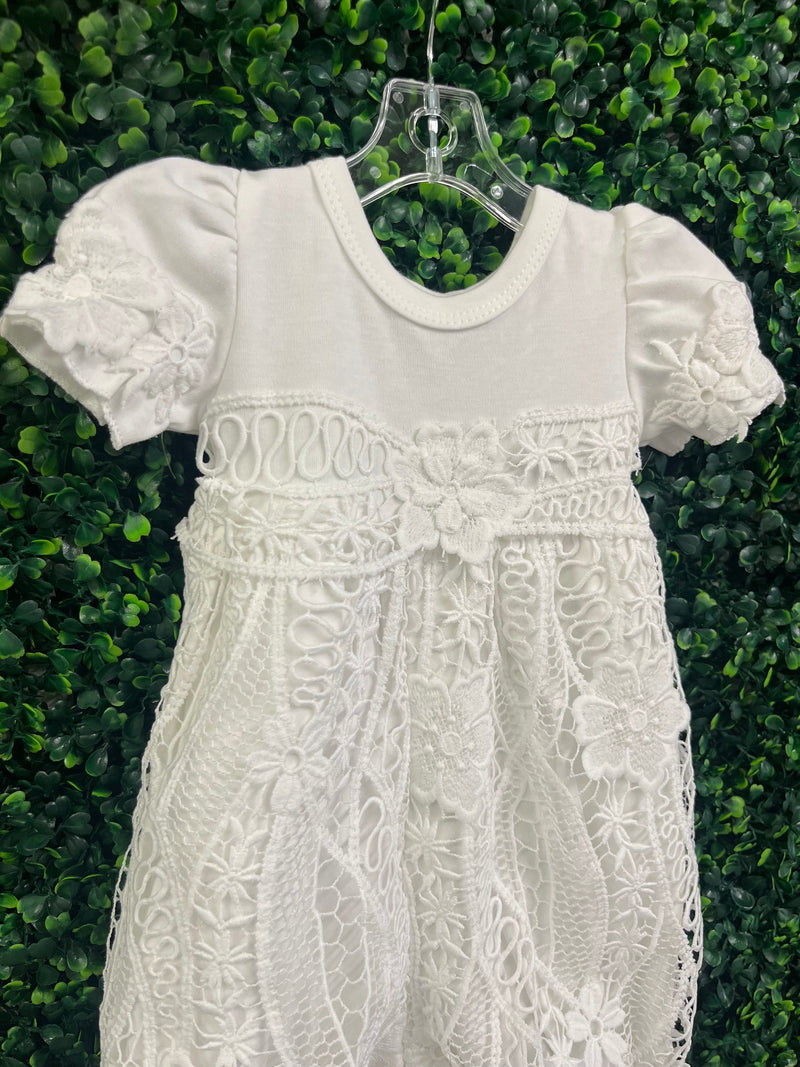 Bebe Gabrielle Off White Crochet Changing Outfit 3836-2