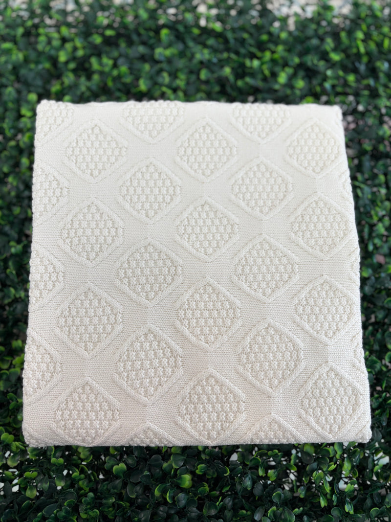 Mayoral Girls' Ecru Cotton Baby Blanket