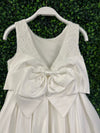 Teter Warm Satin Box Pleat Gown With Bow Back MK12