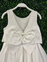 Teter Warm Satin Box Pleat Gown With Bow Back MK12