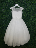 Michelina Bimbi Bolero Communion Dress with Shimmer Detail J4201