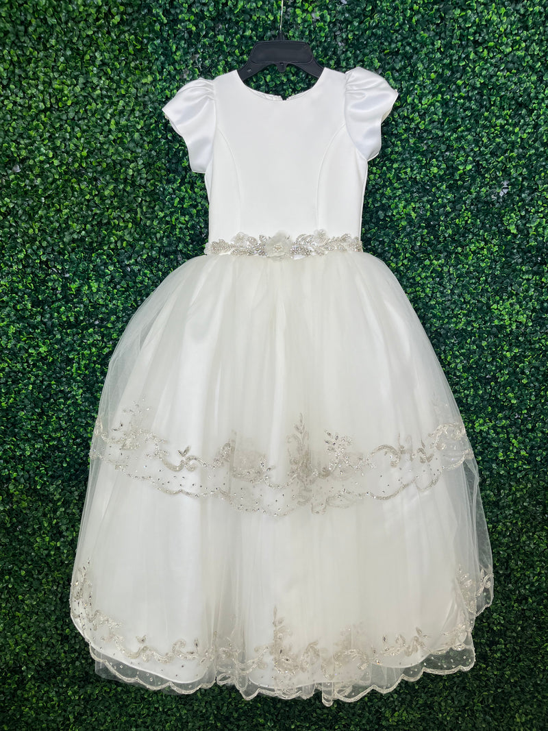 Nan & Jan Lace Tiered Lace Communion Dress