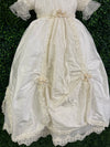 Piccolo Bacio Girls' Silk Embroidered Baptism Dress Virginia