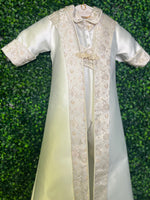 Piccolo Bacio Boys' Baptism Gold Jacquard Rosario