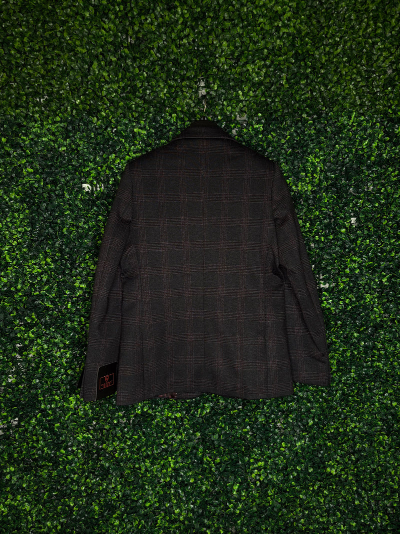 Leo & Zachary Boys’ Burgundy Check Sports Jacket
