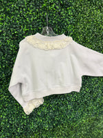 Oh La La Couture Girls’ Lavender Lace Trimmed Pearl Bow Set