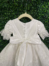 Macis Design Girls’ Taffeta and Lace Christening Dress CH1294