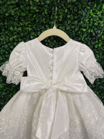 Macis Design Girls’ Taffeta and Lace Christening Dress CH1294