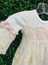 Bebe Gabrielle Girls’ Lace Changing Outfit 3857-4