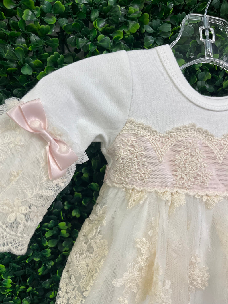 Bebe Gabrielle Girls’ Lace Changing Outfit 3857-4