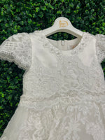 Pearl and Lace High Low Dress - X24320