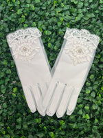 Sara’s Girls’ Sheer Lace Gloves