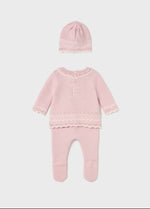Mayoral Infant Girls’  Pink Cotton Knit Three Piece Outfit 2556