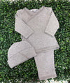 Sippy Baby Boys' Pima Cotton Grey 3pc Set