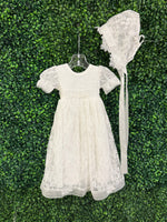 Macis Design Girls’ Cotton and Lace Dedication Gown 381