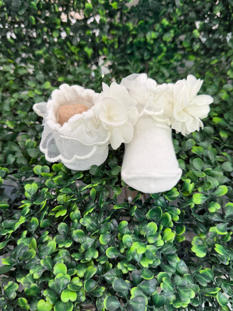 Mayoral Girls’ Cotton Flower Sock and Headband Set 9869
