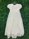 Princess Daliana Embroidered and Pearl Christening Gown Y2051U