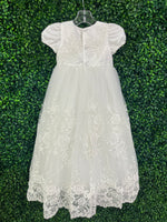 Princess Daliana Embroidered and Pearl Christening Gown Y2051U