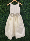 Piccolo Baccio Silk and Lace Communion Gown Faith - Sample Sale